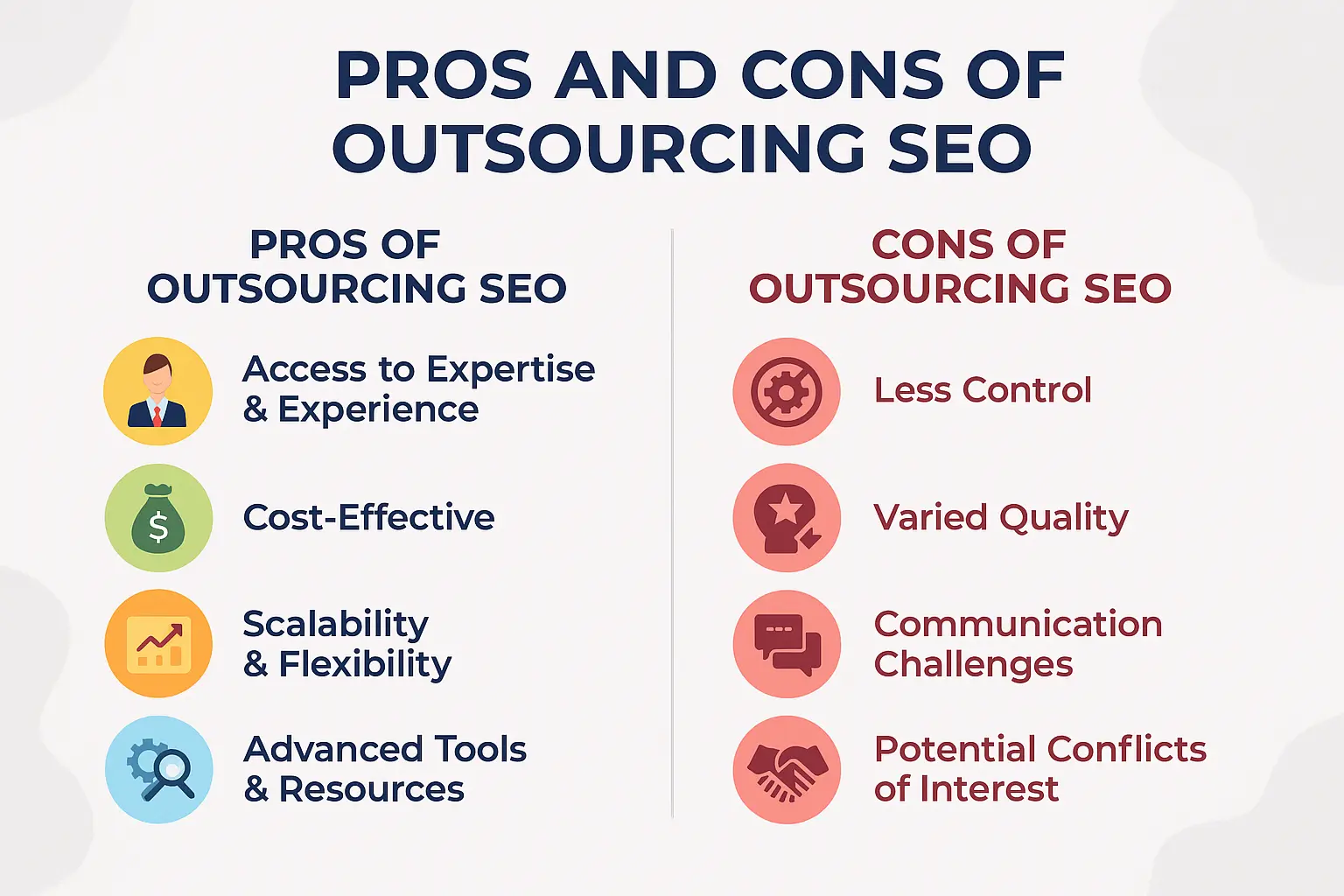 Pros and Cons of Outsourced SEO